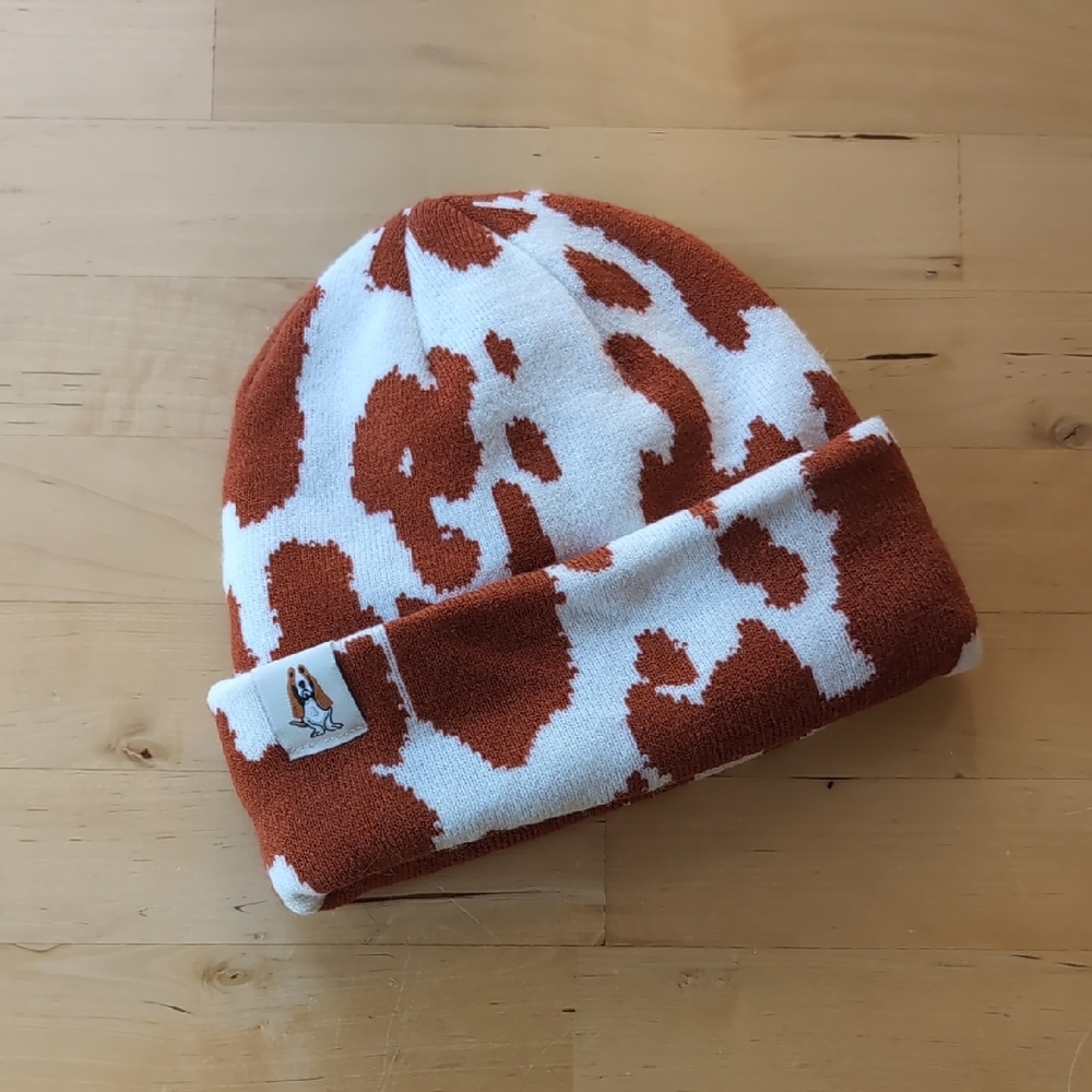 NEW Hush Puppies Brown and White Hat Plush Accessory